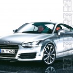 le futur tt d'audi vu de l'avant