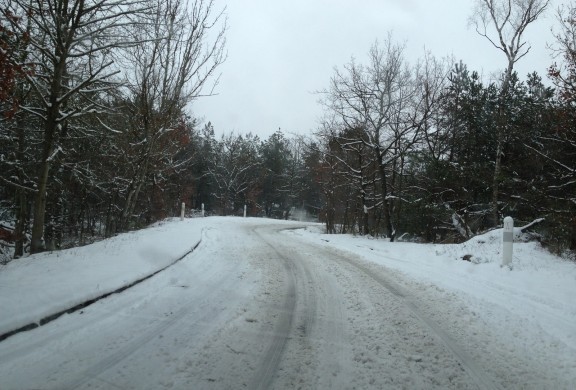 route sineuse enneigee