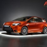 la ford focus rs en vue 3/4 avant