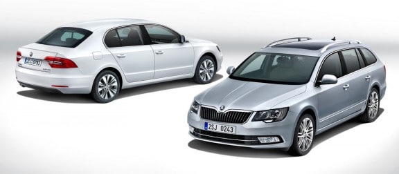 les skoda superb berline et combi restylés