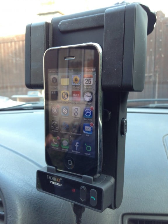le transmetteur fmt-x4000bt avec un iphone 3gs