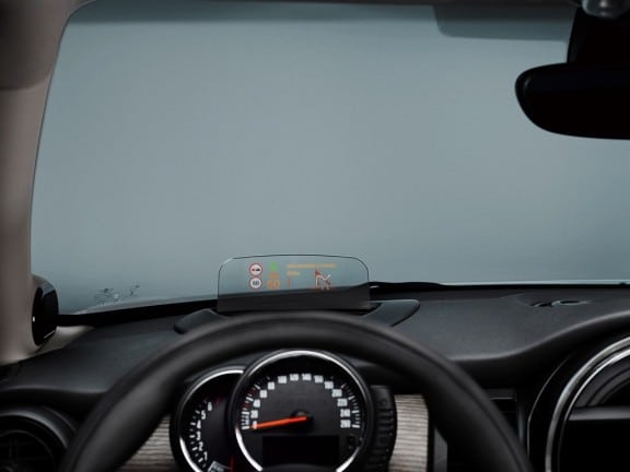 affichage tete haute mini cooper 2014