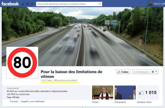 Page pour la baisse à 80 km/h sur le réseau secondaire. On imagine mal comment elle peut rencontrer le succès alors que plus des 3/4 des Français sont contre selon un sondage Ifop