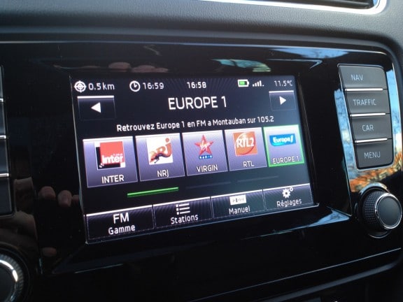 ecran tactile Octavia Combi RS