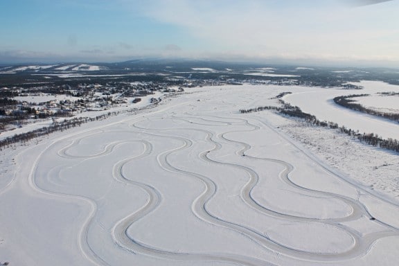 circuit sur glace laponie