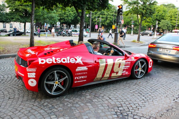 Ferrari 458 Gumball 3000 Paris