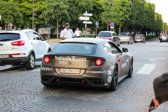 vue ar Ferrari FF Gumball Paris