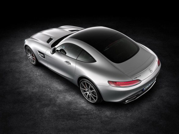 vue dessus Mercedes-AMG-GT