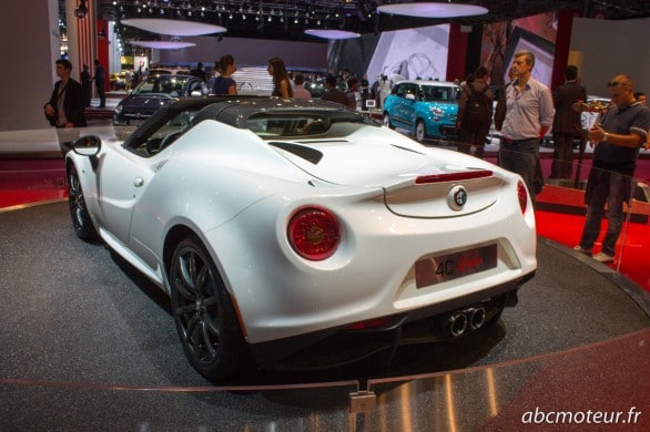 arriere Alfa Romeo 4C Spider Paris 2014