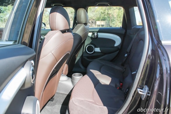 places arriere Mini Cooper S 5 portes