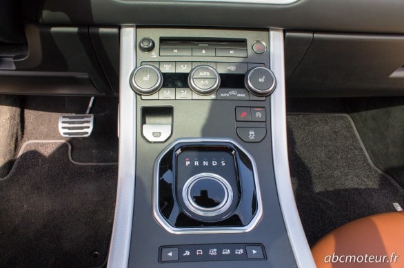 console centrale Range Rover Evoque