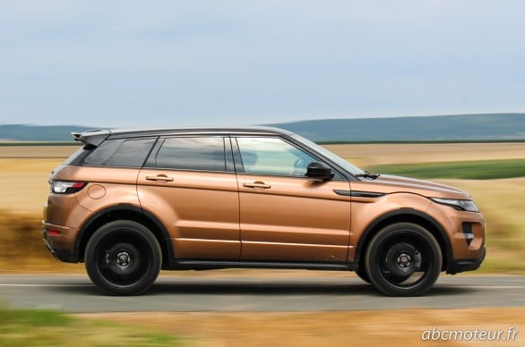 vue profil Range Rover Evoque