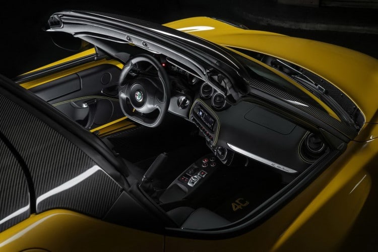 interieur Alfa Romeo 4C Spider