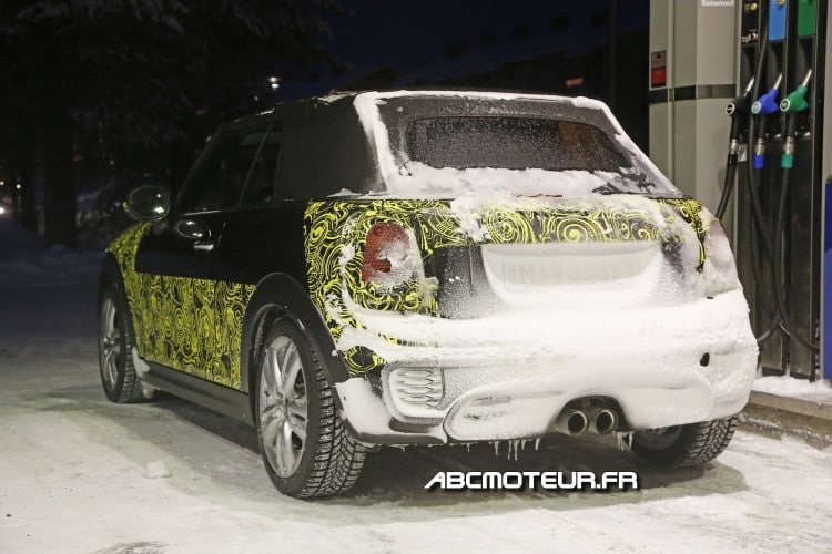 vue 3-4 arriere Mini JCW Cabrio 2016