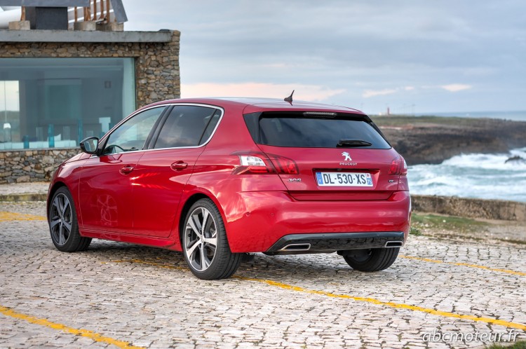 vue 3-4 arriere Peugeot 308 GT