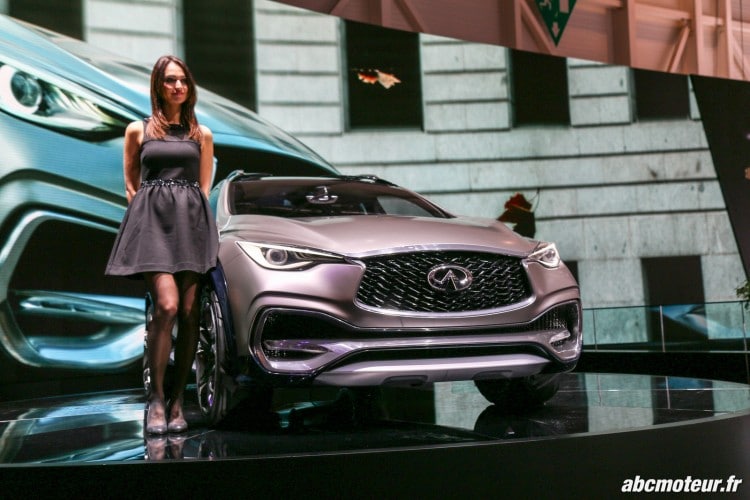 face avant Infiniti QX30 Concept Salon Geneve 2015