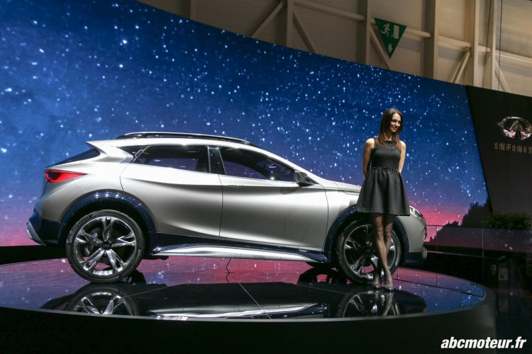 profil Infiniti QX30 Concept Salon Geneve 2015