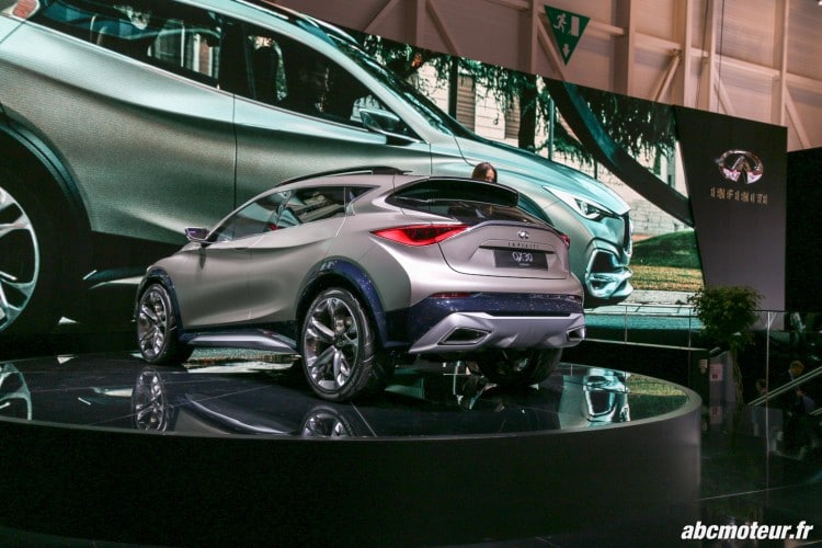 vue 3-4 arriere Infiniti QX30 Concept Salon Geneve 2015
