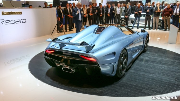 vue 3-4 arriere Koenigsegg Regera Geneve 2015
