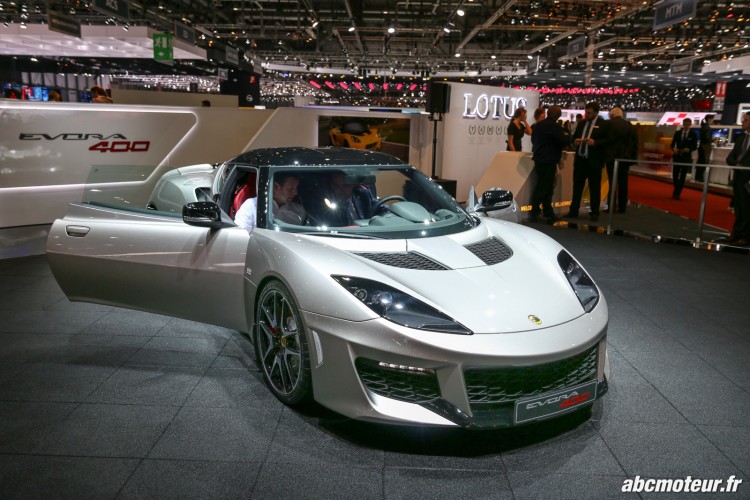 vue 3-4 avant Lotus Evora 400 Geneve 2015
