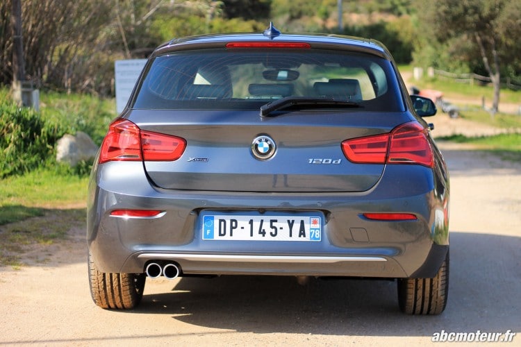 arriere BMW Serie 1 F20 restylee 120d