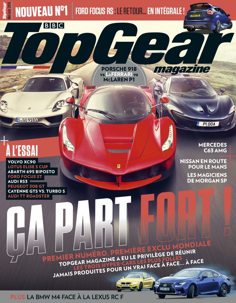 couverture magazine Top Gear France numero 1