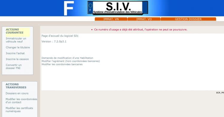 Panne SIV Pro