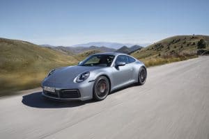 Porsche 911 type 992 - Vue avant dynamique
