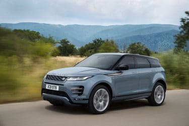 Nouveau Range Rover Evoque - Vue de 3/4 avant