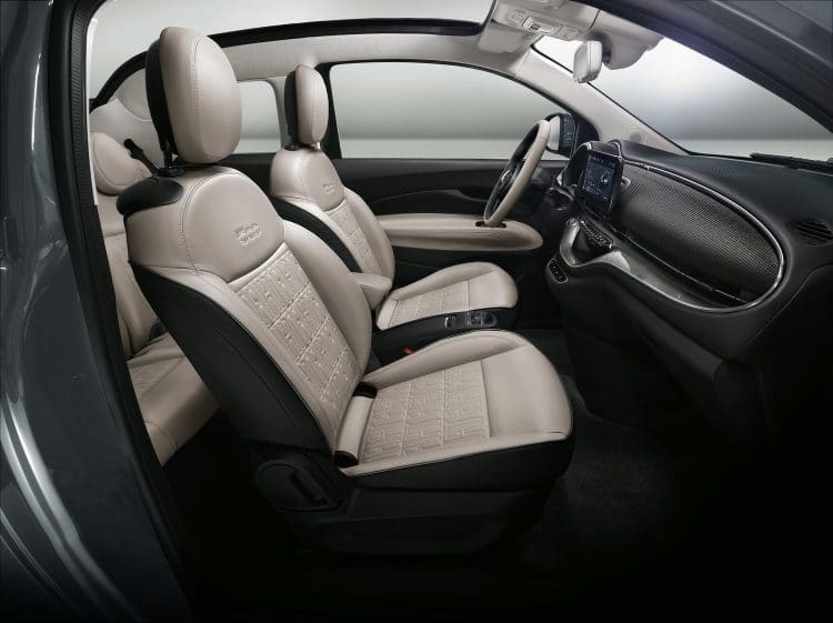 Nouvelle Fiat 500 2020 - Places avant