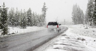Voiture Neige Hiver Parking