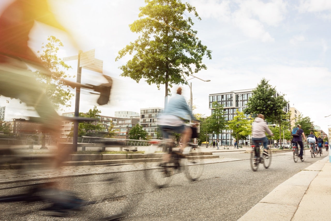 cyclistes en ville