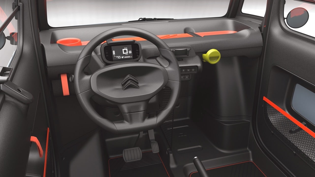 Citroën My Ami Pop intérieur et volant