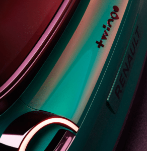 La nouvelle Renault Twingo électrique lors de sa présentation