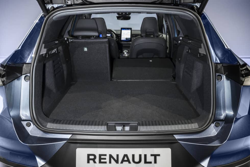 renault symbioz e tech full hybrid coffre