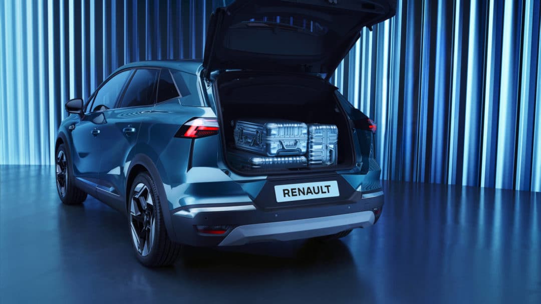 renault symbioz e tech full hybrid coffre