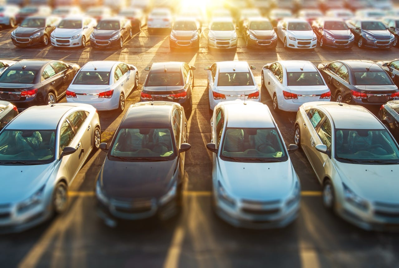 Le parc auto d'un revendeur automobile multimarques